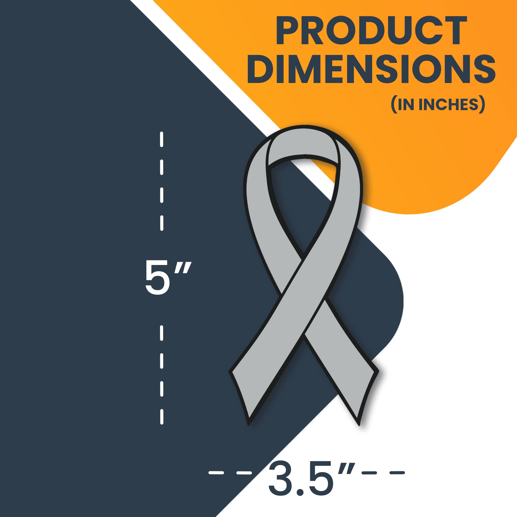 Amazon.com: Magnet Me Up Support Brain Cancer Awareness Grey